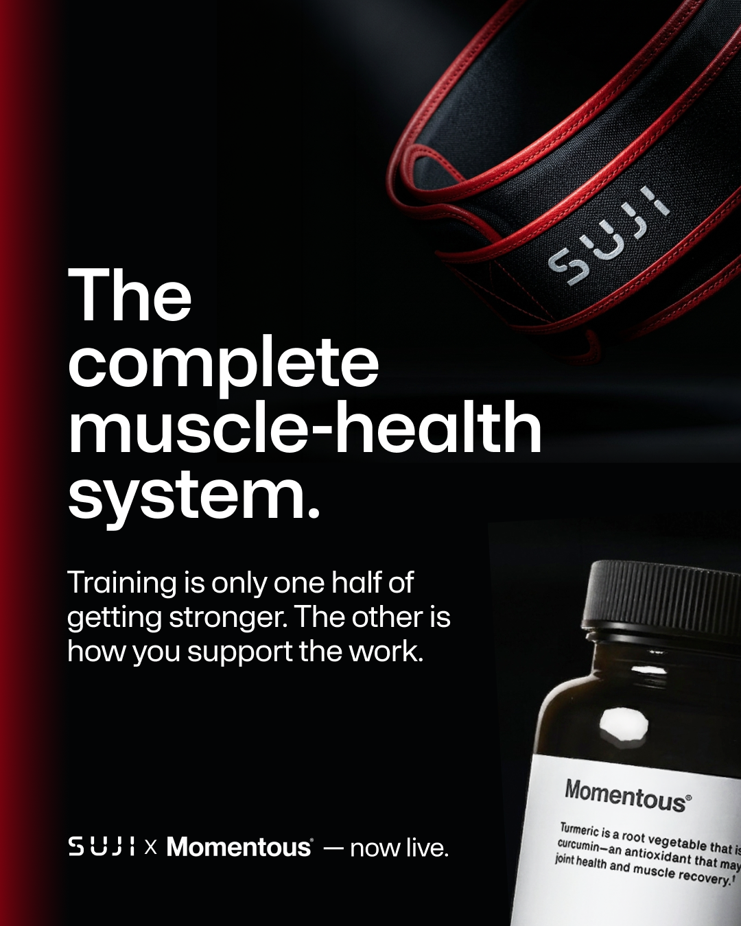 SUJI AND MOMENTOUS PARTNER TO MAKE MUSCLE HEALTH MEASURABLE — AND IMPROVABLE
