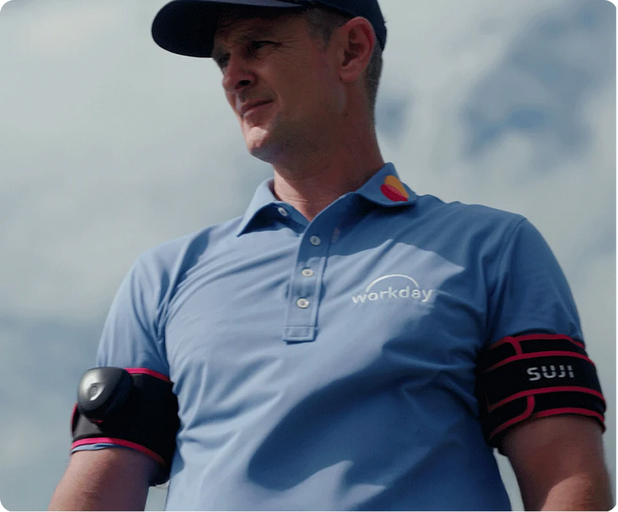 Justin Rose on a golf course